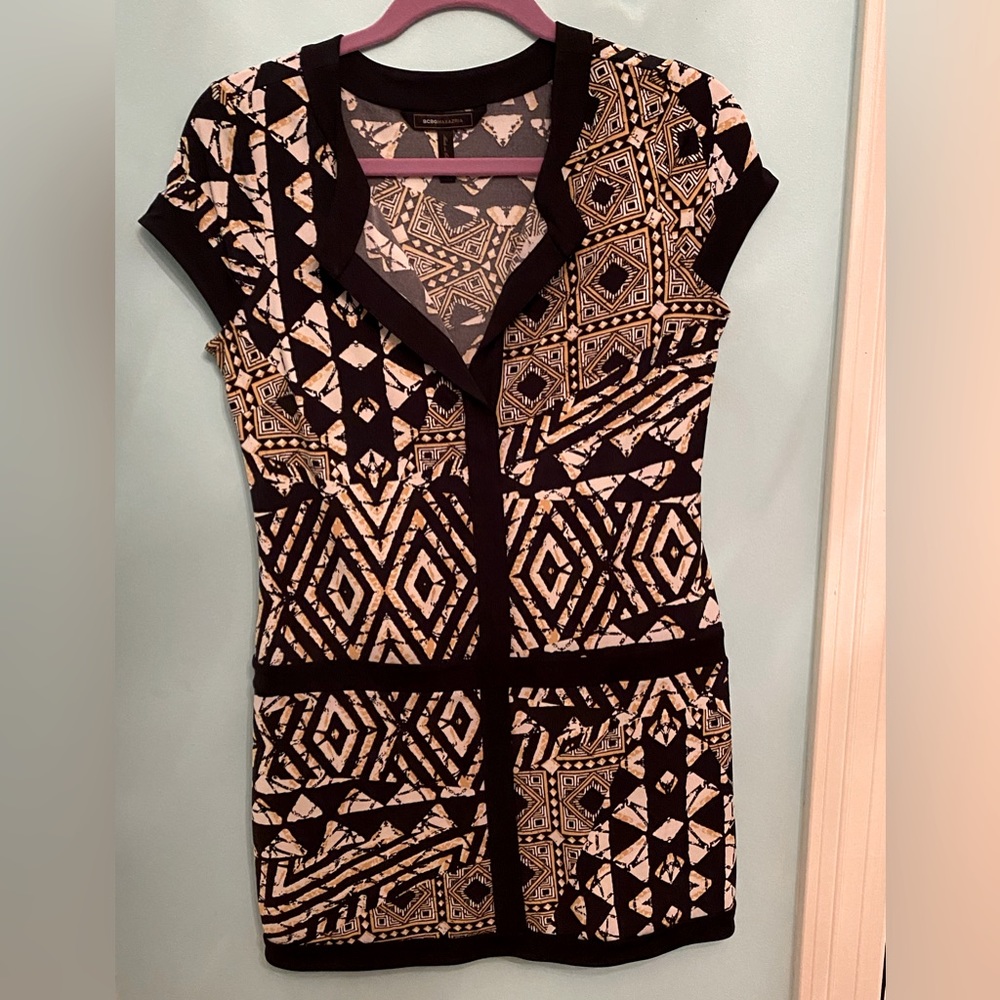 BCBG drop waist mini dress